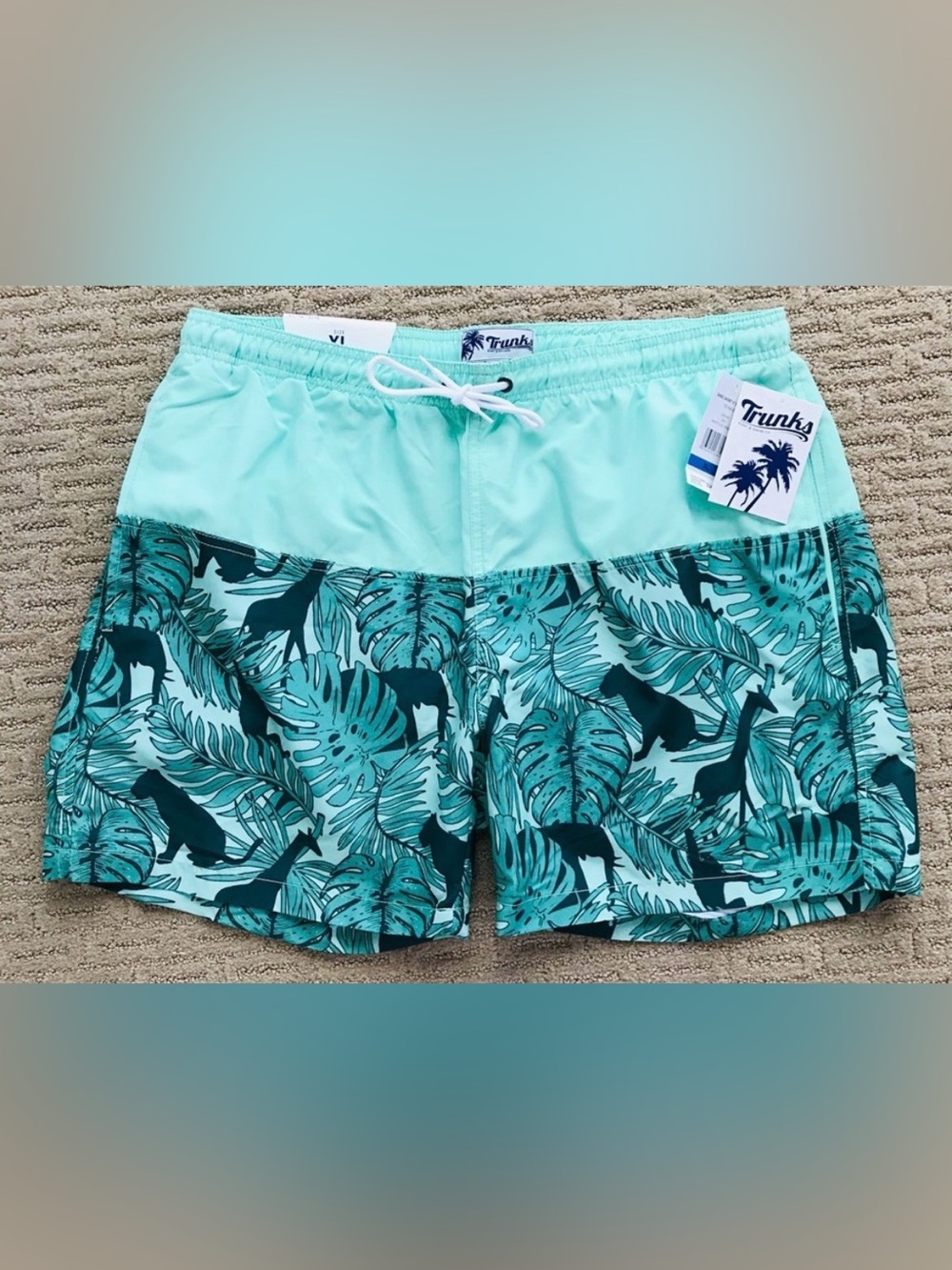 NWT TRUNKS Surf & Swim Co. SAFARI Sano SHORTS XL